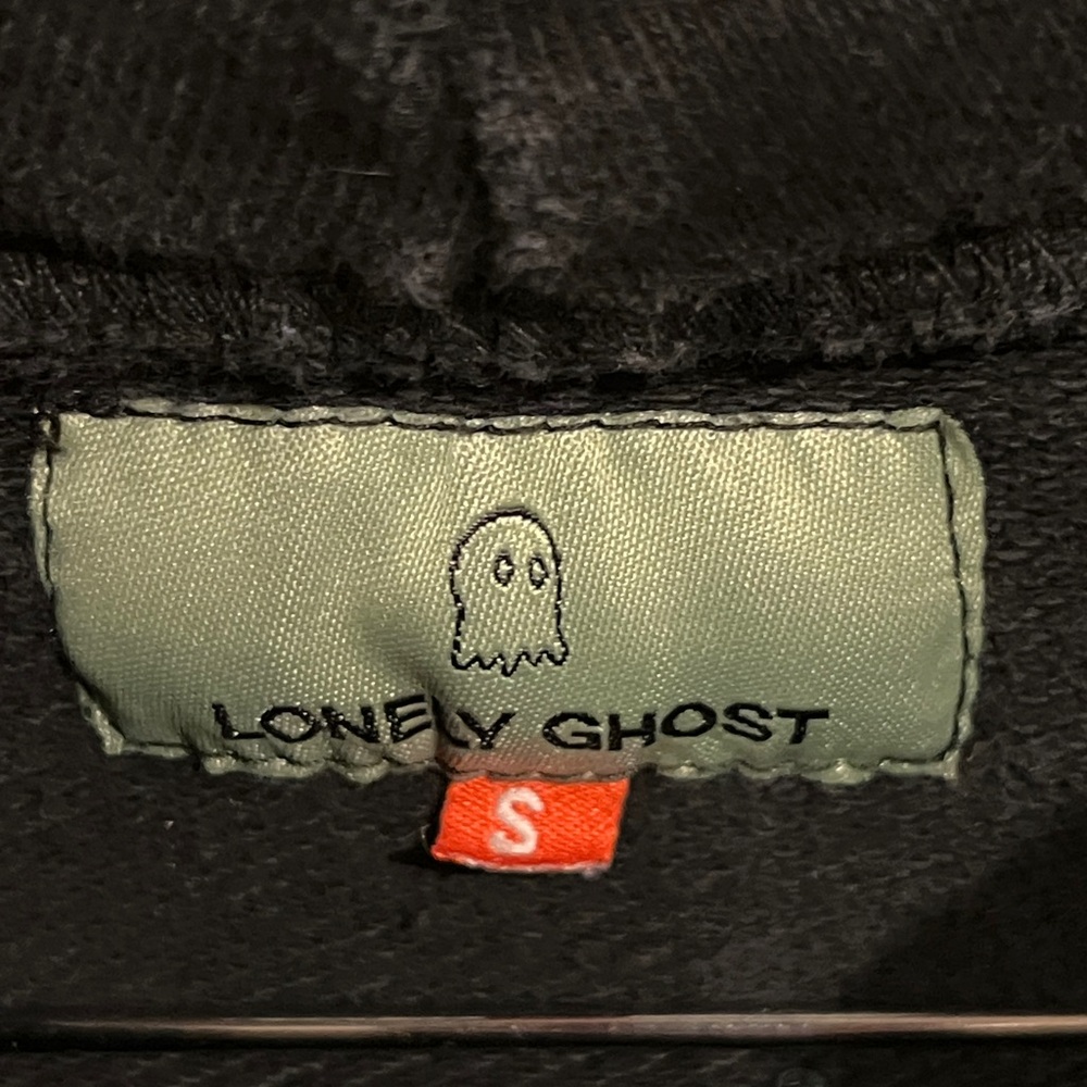 LONELY GHOST Its Good to Care Black Hoodie - Picture 2 of 9